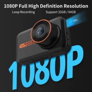 Dashcam voiture avant & arrière 1080P
